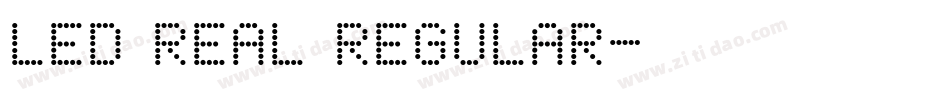 LED Real Regular字体转换